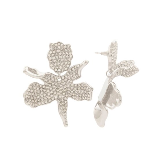 LELE SADOUGHI crystal Crystal Small Paper Lily Earrings - Picture 1 of 2